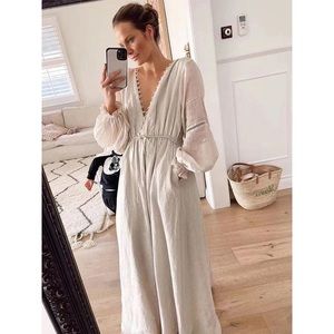 joslin melinda Maxi Dress in Ivory AU8